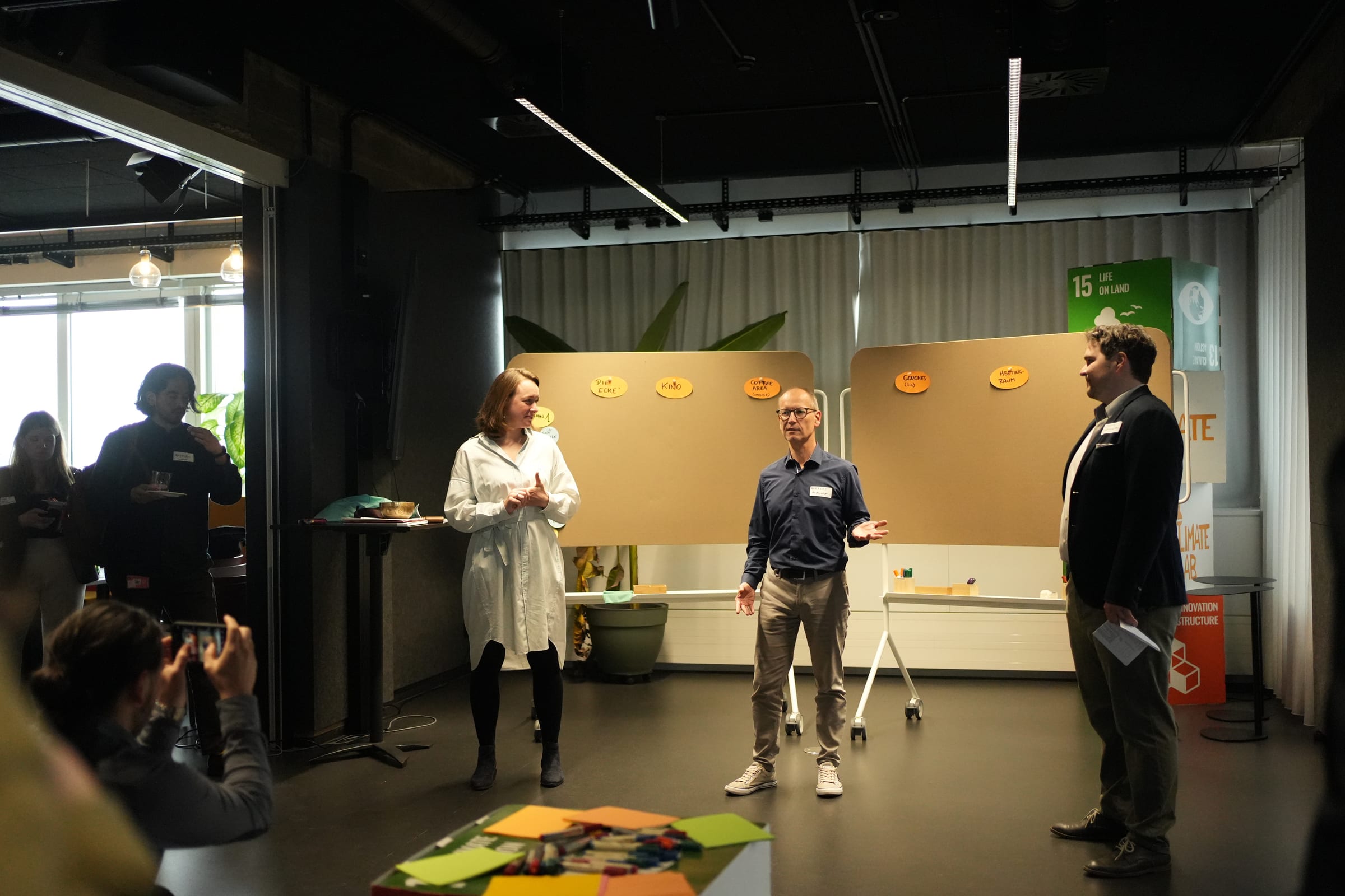 Collaborative conversation at Climate Lab