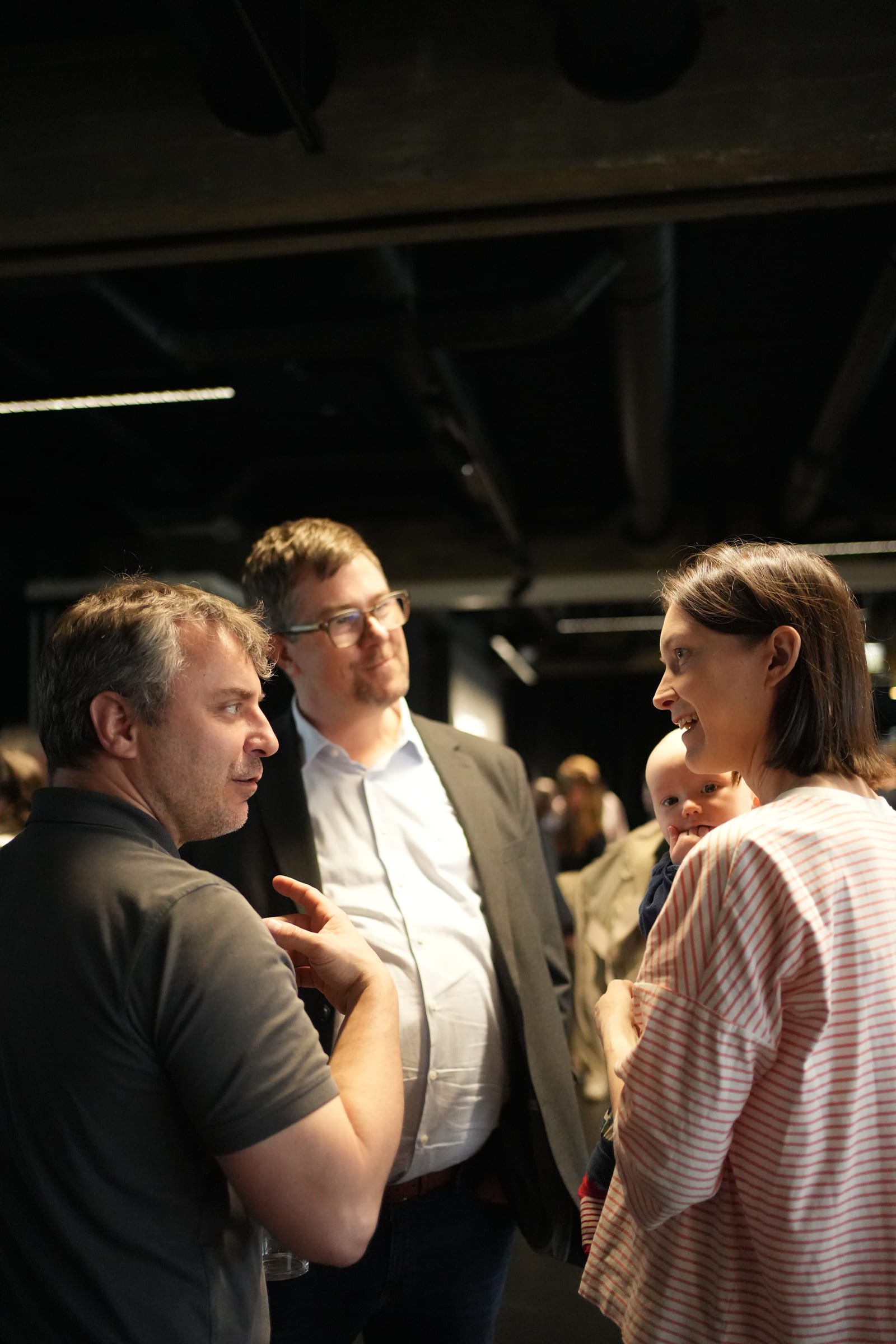 Engaged discussion between attendees