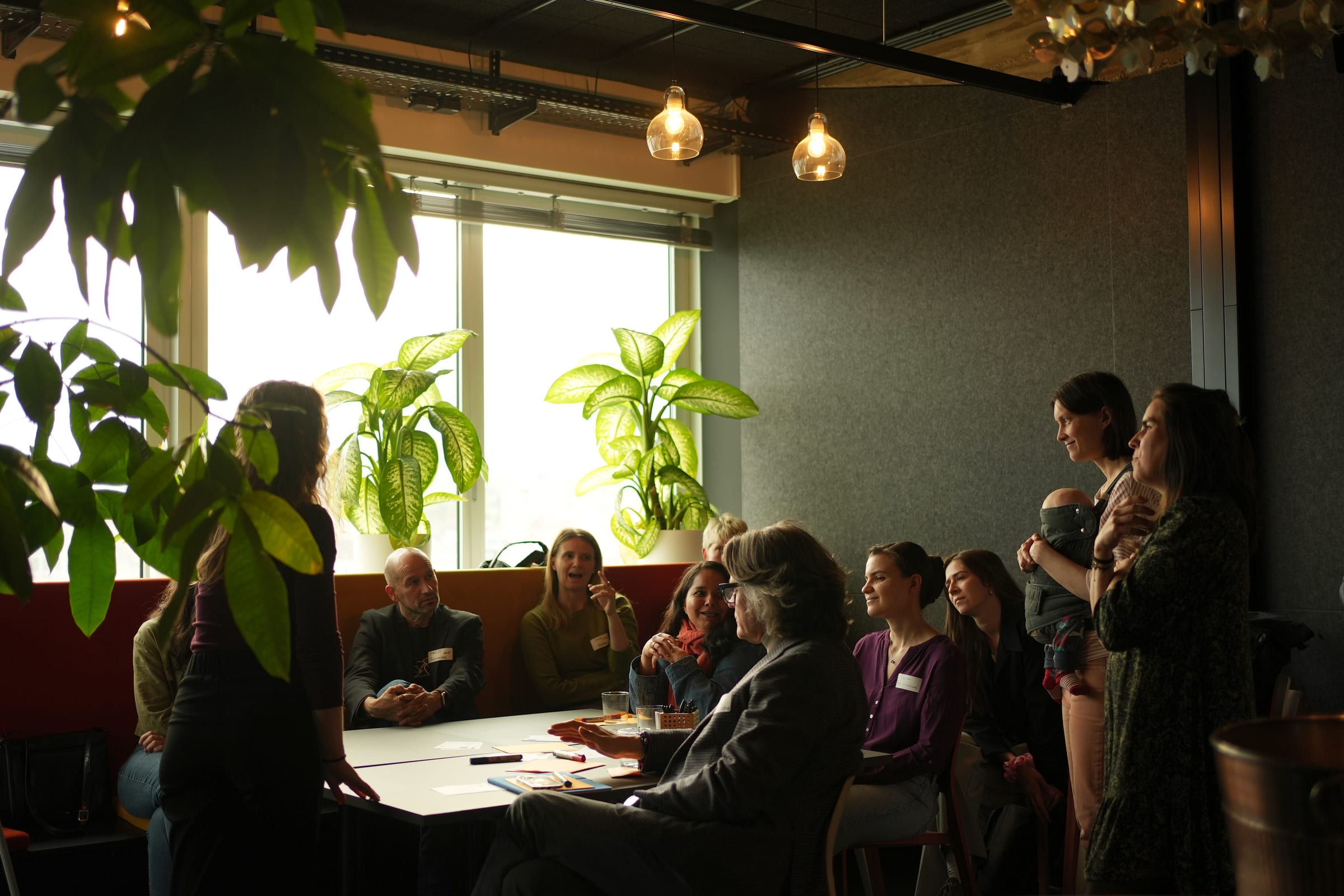 Participants exchanging perspectives
